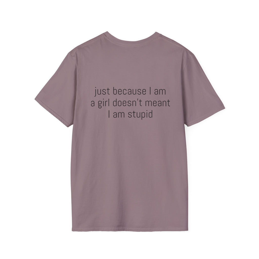 Just because I am a girl doesn't meant I am stupid Tee