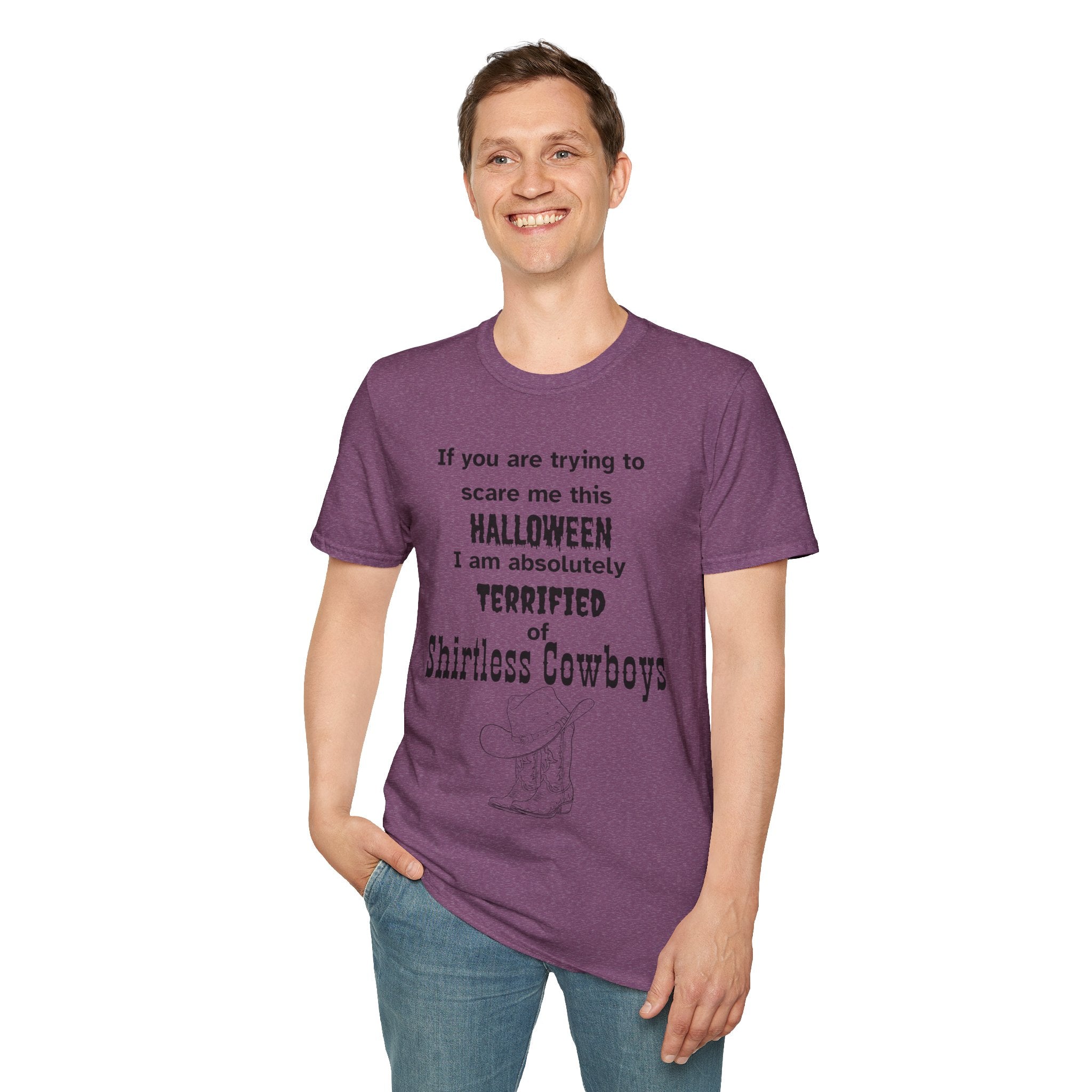 Terrified of shirtless cowboys Tee - Disgraced Edition