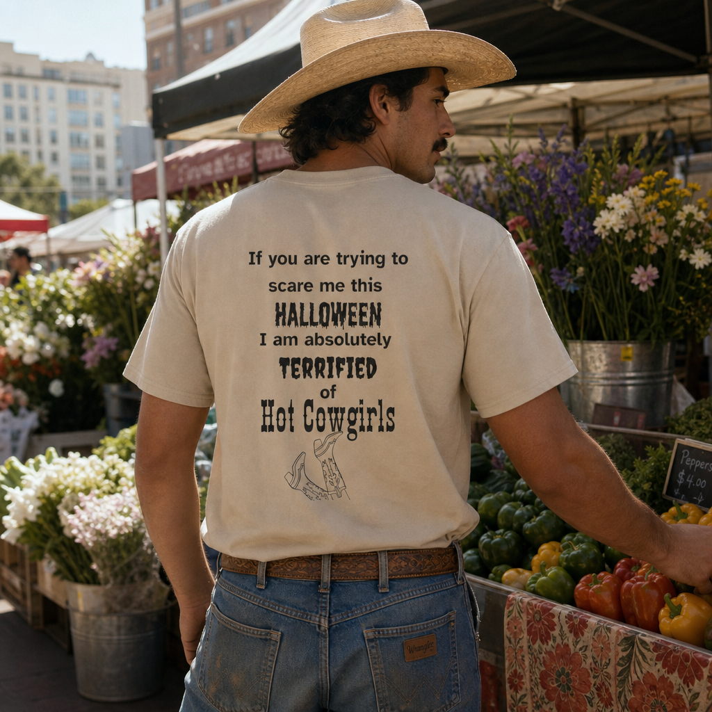 Terrified of hot cowgirls Tee